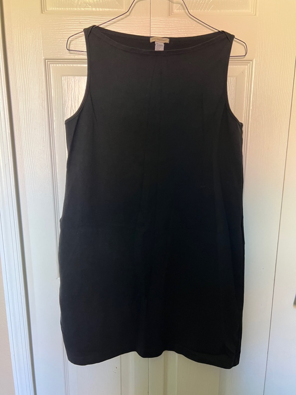 Basic Equipment Black Sleeveless Midi Shift Dress